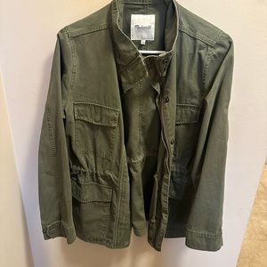 Madewell Olive green jacket. Worn twice. Size small.